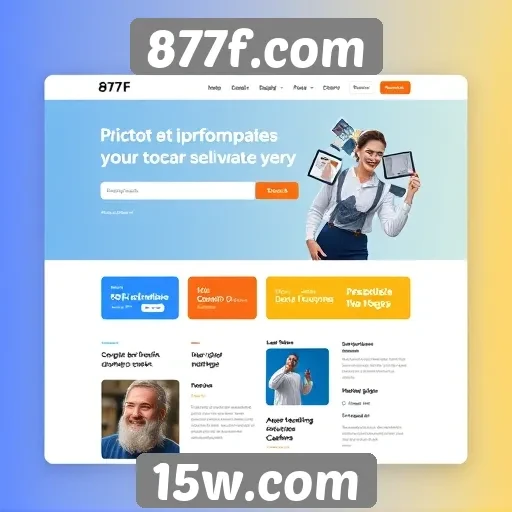 Exploração da interface do usuário do site 877f.com